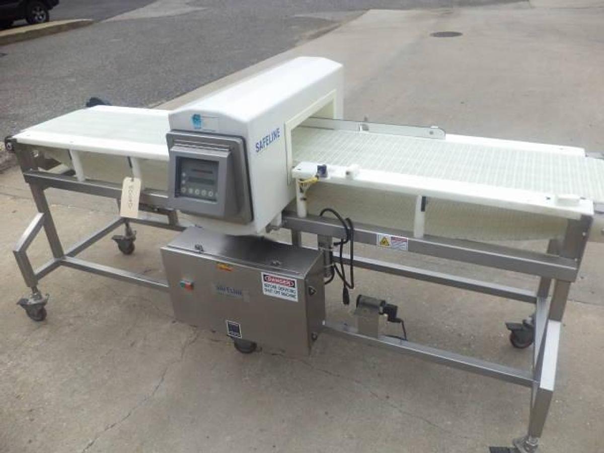 Used Safeline SL1000 Conveyorized Metal Detector, Single Phase Electrics