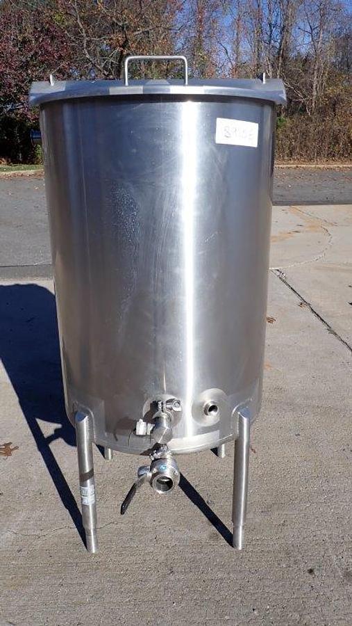Used 100 Gallon 316 Stainless Sanitary Tank