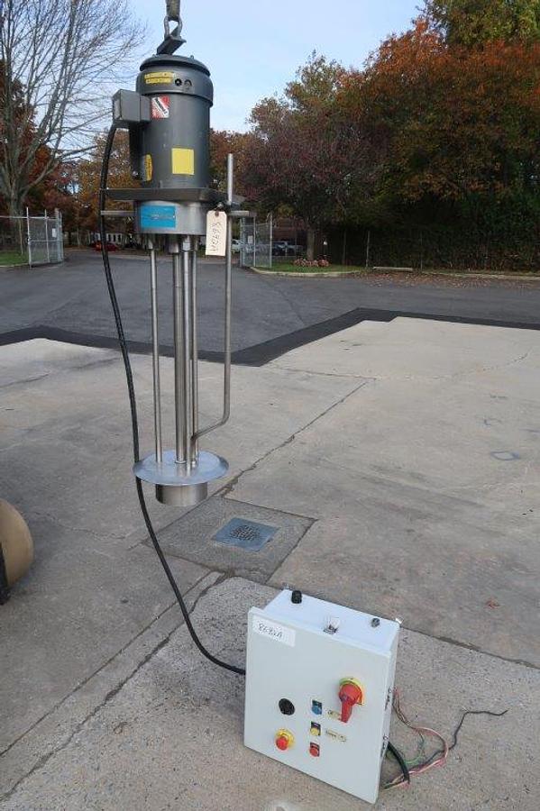 Used Arde Barinco CJ-50-1 Stainless “Drop-in” Homogenizing Mixer, 5 HP,  Variable Speed