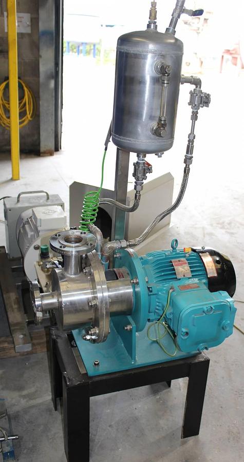 Used Silverson 450 Stainless Inline High Shear Mixer, 10HP Motor, Explosion Proof