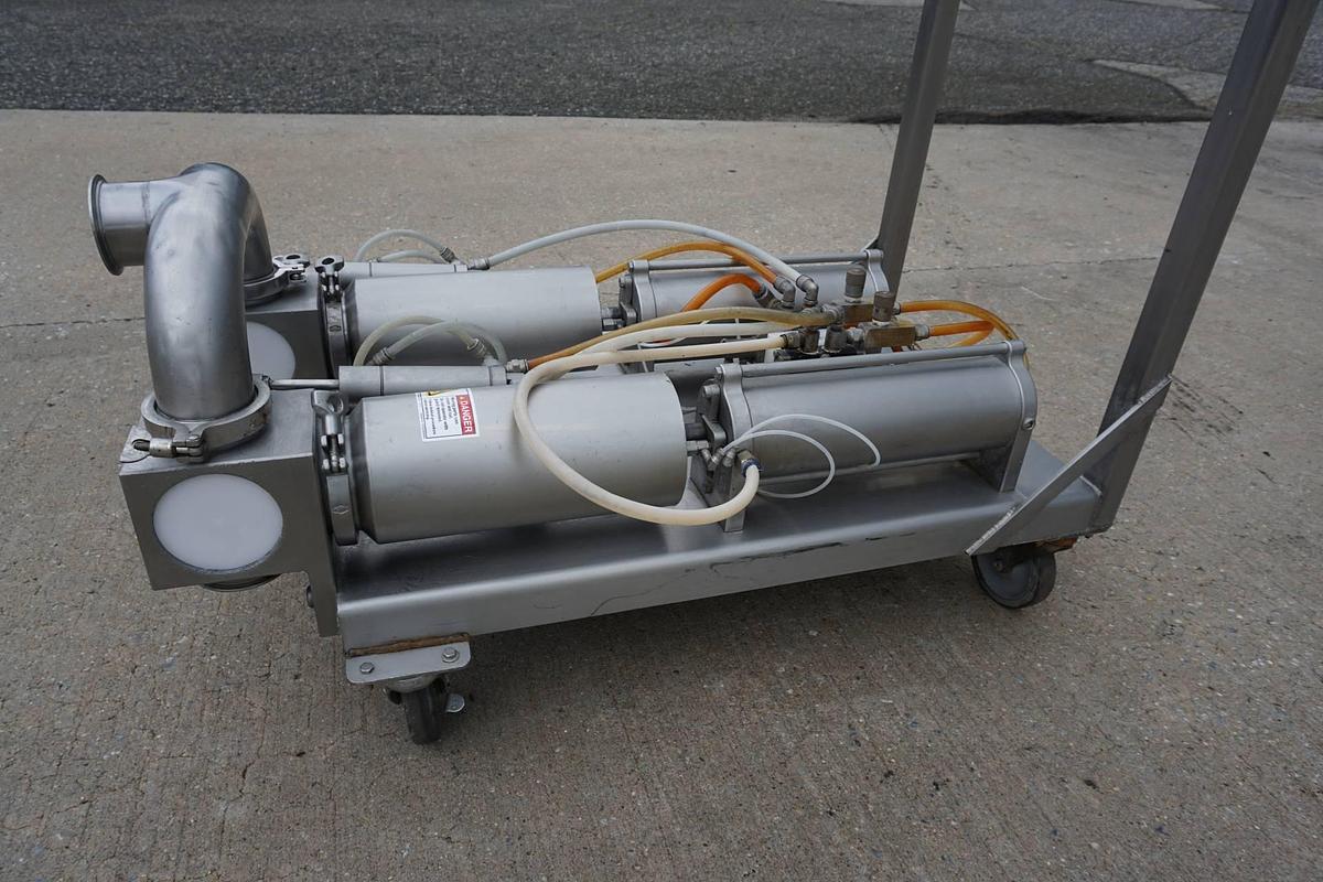 Used TUCS Twin Piston Filling Station On Portable Cart