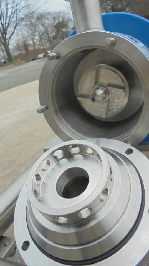Used Silverson LS275 Stainless Inline High Shear Mixer, Variable Frequency Drive
