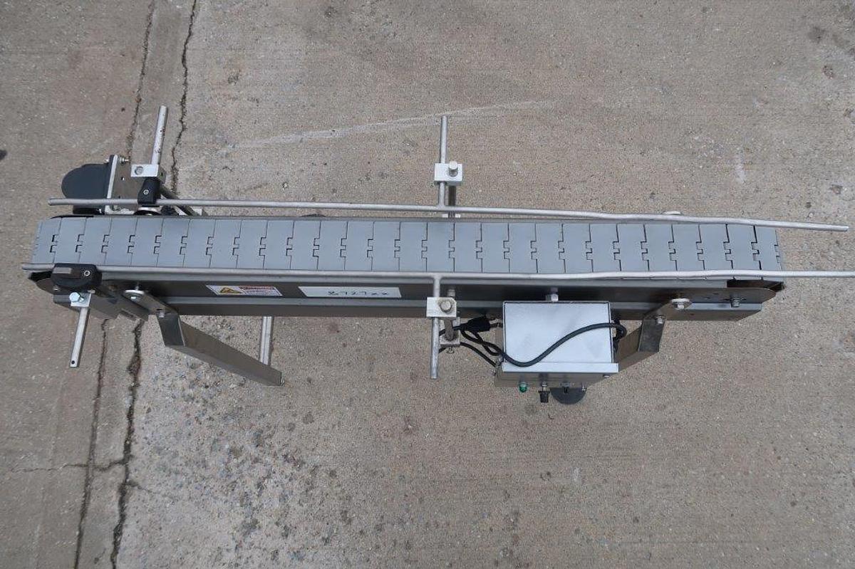Used 3-1/4 In. Wide X 45 In. Long Conveyor, Variable Speed