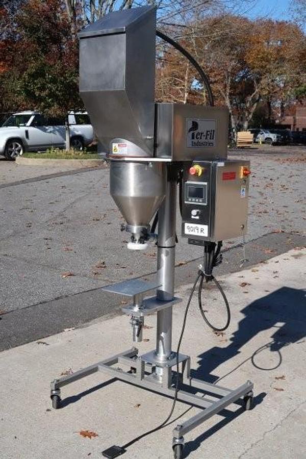 Used Per-Fil Single Auger Powder Filler, Stainless Steel