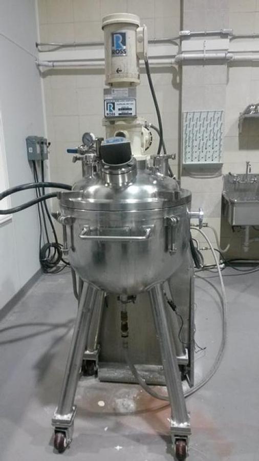 Used 50 Liter Ross Homogenizing Vacuum Kettle, w/Control Panel