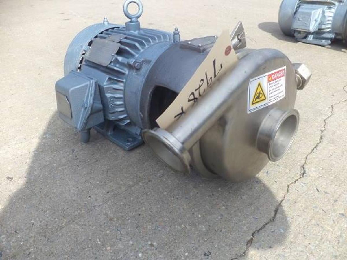 Used Crepaco 3 In. X 2-1/2 In. Stainless Steel Sanitary Centrifugal Pump