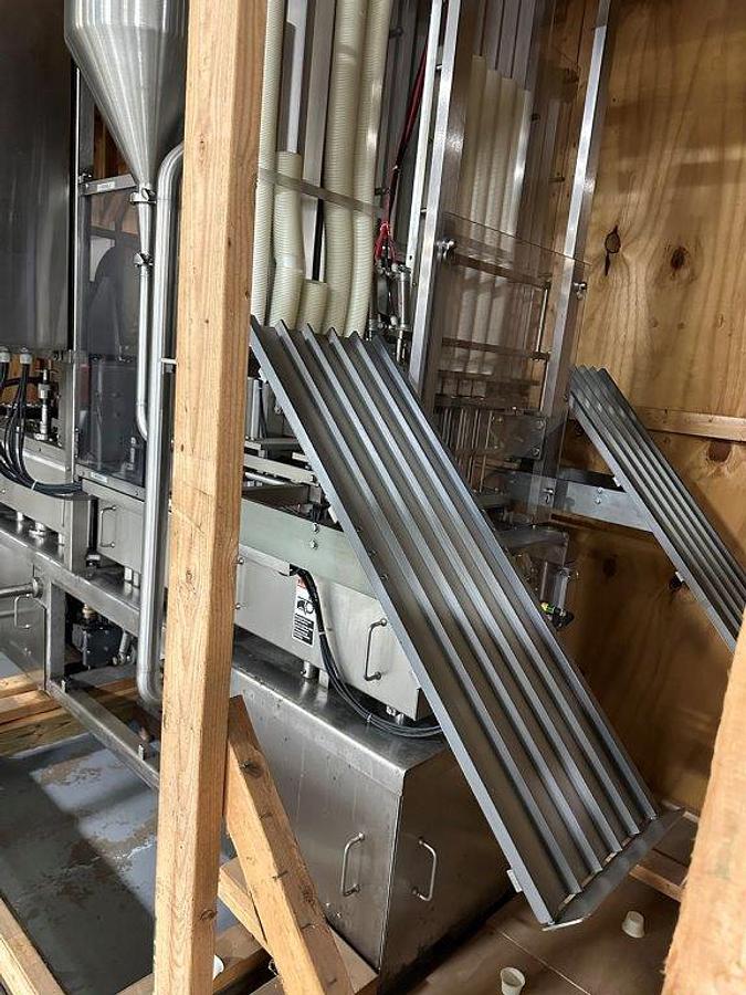Used Modern Packaging 5 Across Cup Filling and Sealing Machine