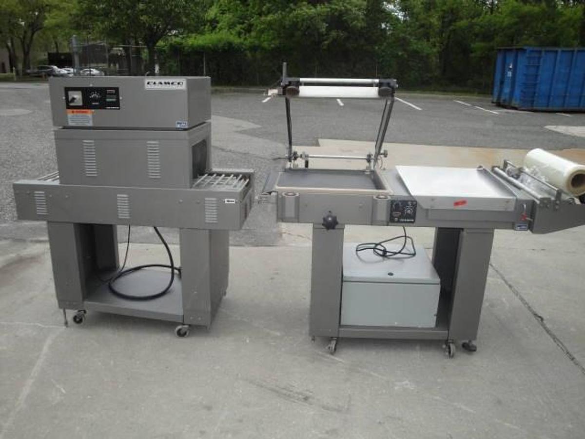 Used Clamco “L” Bar Sealer And Shrink Tunnel, Portable