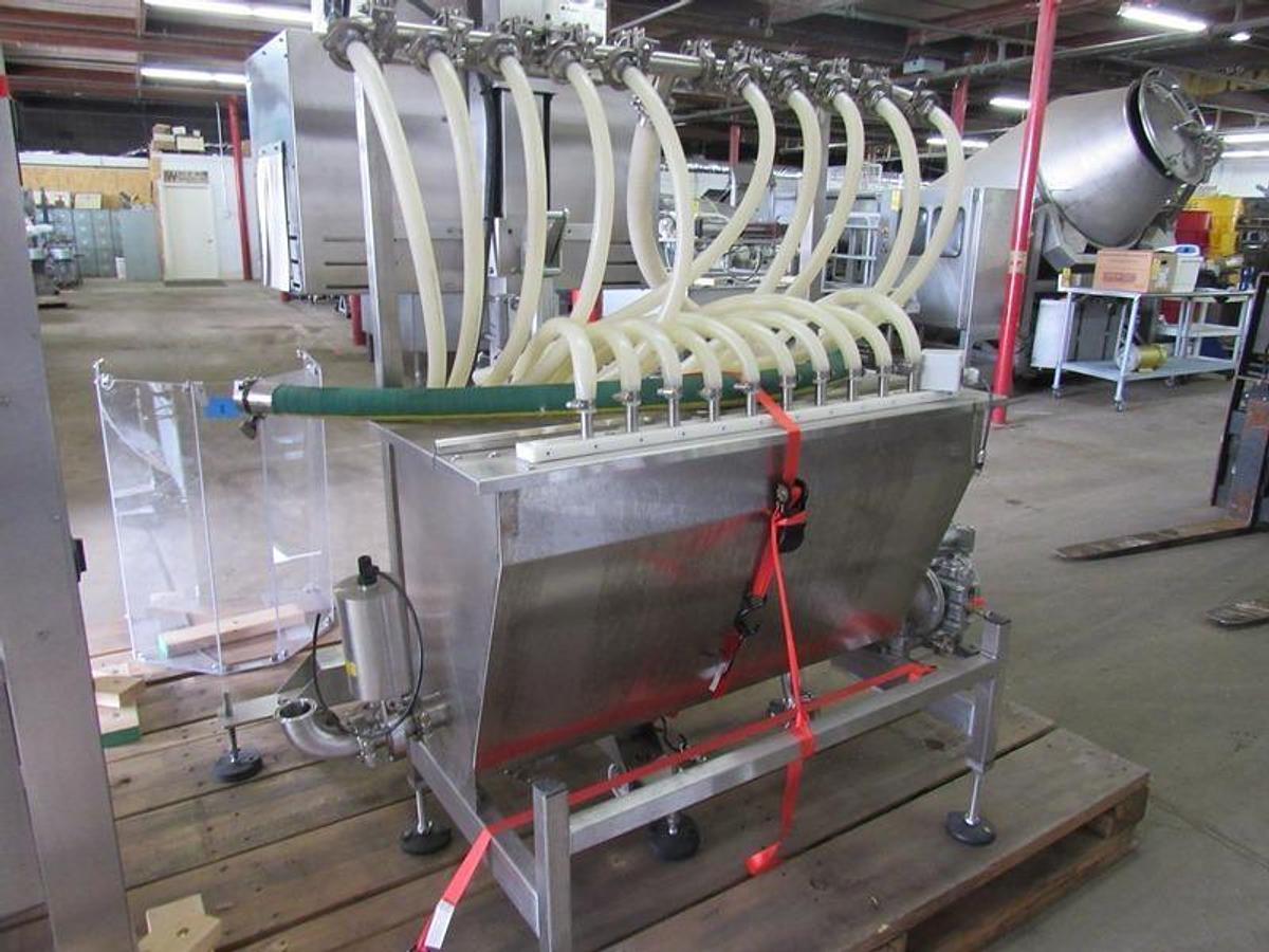 Used Eight Head Explosion Proof Filling Line, 375mL to One Liter Bottles
