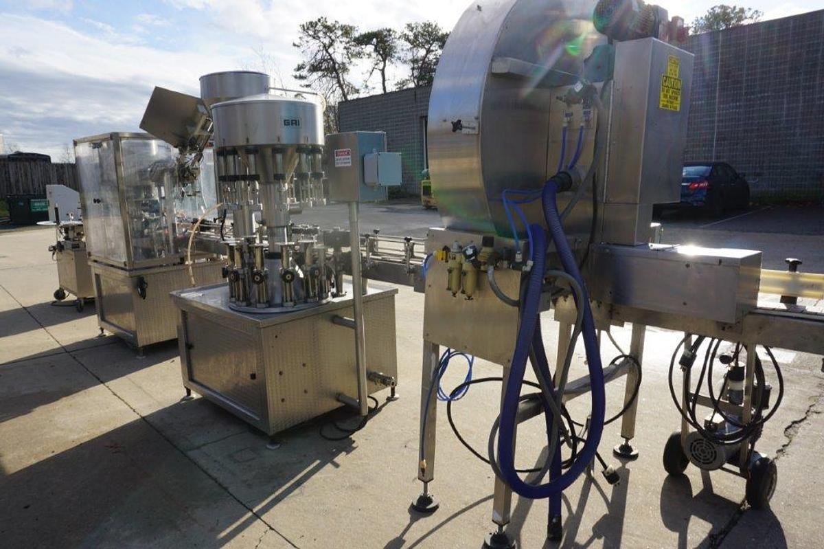 Used GAI Wine Bottling Line, Up To Approx. 55 Bottles Per Minute