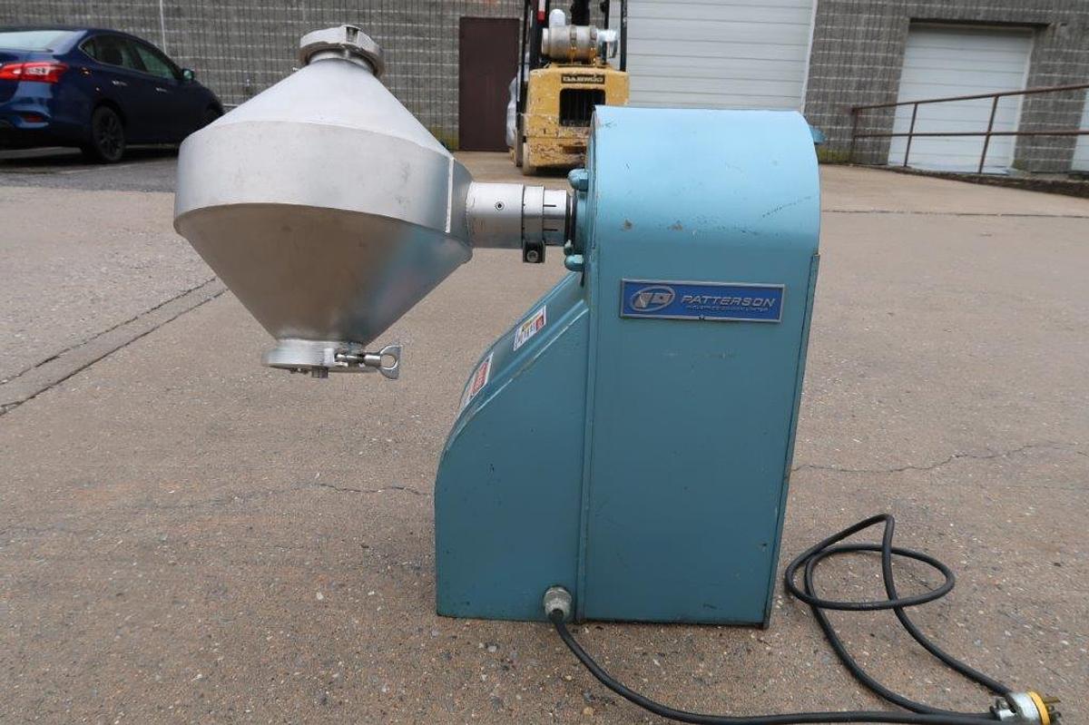 Used Patterson 1 Cu. Ft. Stainless Double Cone Tumbling Blender, Tabletop