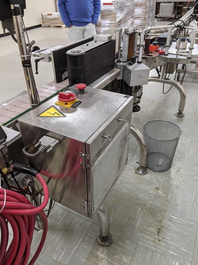 Used CVC 300-II Automatic Pressure Sensitive Spot/Wraparound Labeler
