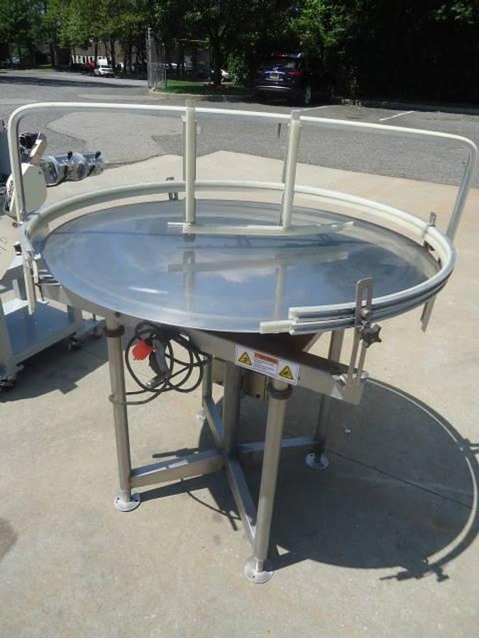 Used 42 In. Diameter Elf Stainless Steel Rotary Table, Single Phase