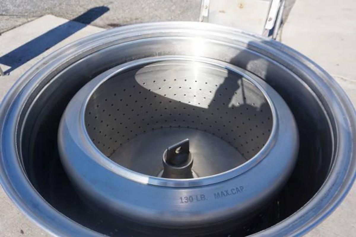 Used Bock FP-90 Food Processing Basket Centrifuge, 5 HP