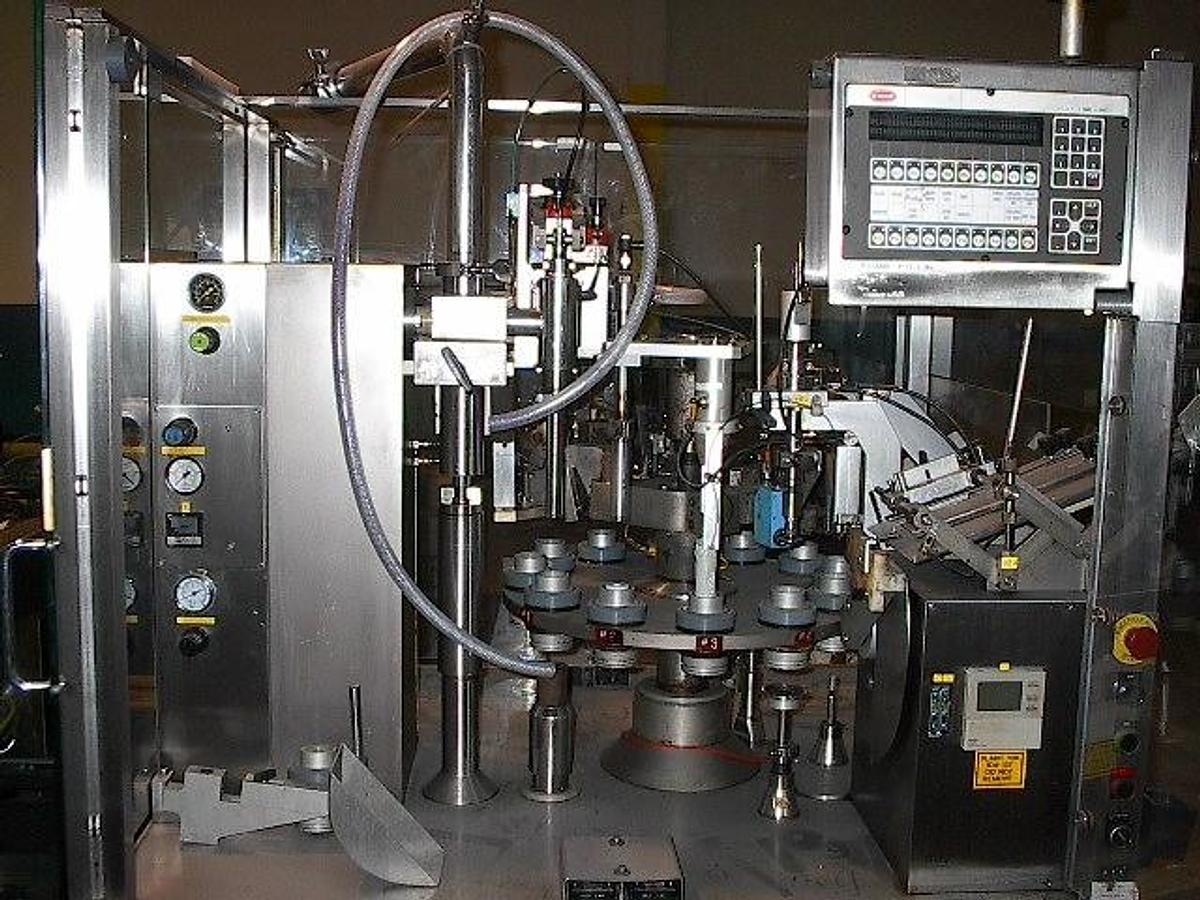 Used Kalix Kx-1100 High Speed Metal Tube Filling And Sealing Machine