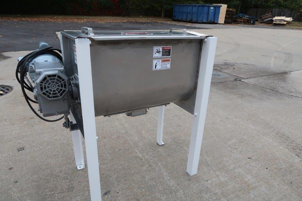Used Marion 2 Cu. Ft. Stainless Steel Plow/Paddle Mixer, Single Phase Electrics