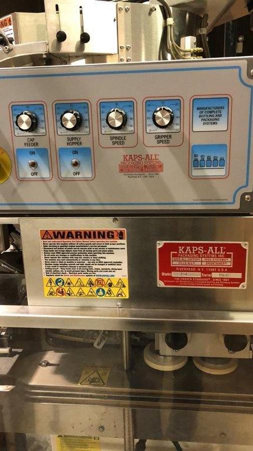 Used Kaps-All E-4 Four Spindle Capper With Conveyor