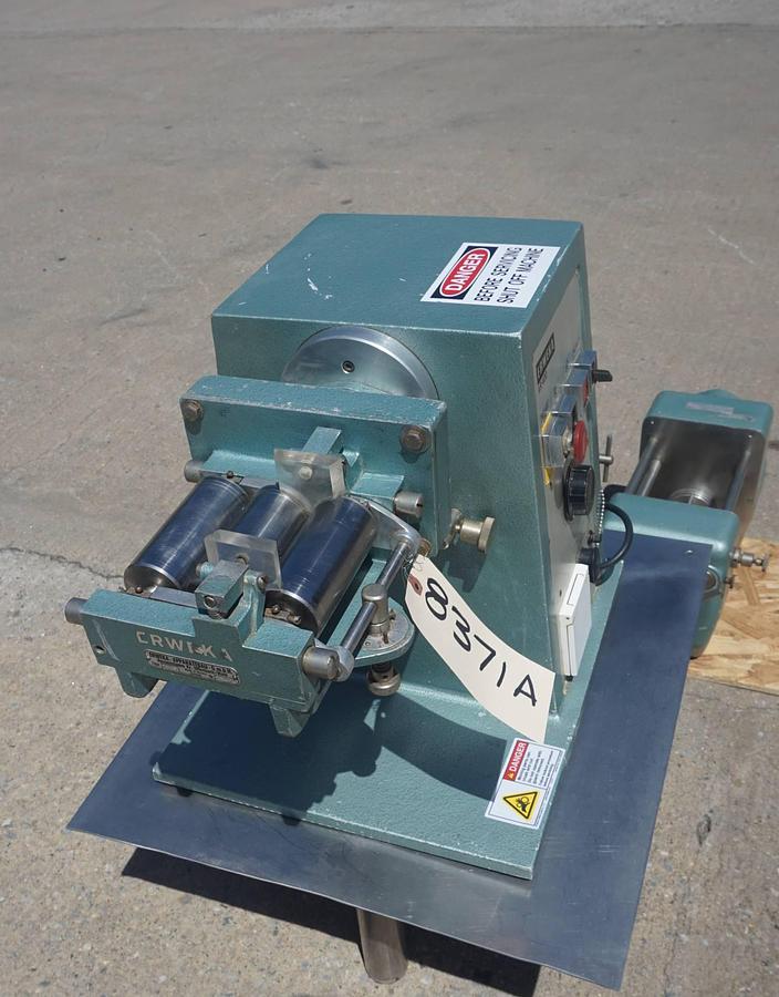 Used Erweka 2 In. X 4 In. Tabletop Lab Three Roll Mill and Oscillating Granulator