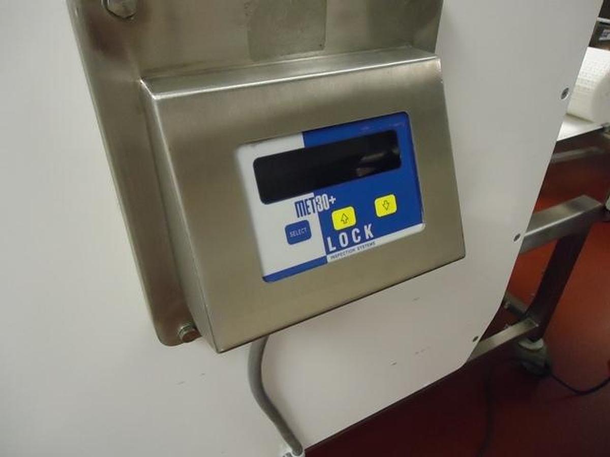 Used Lock 29 ½ In. Wide x 21 In. High MET30+ Conveyorized Metal Detector