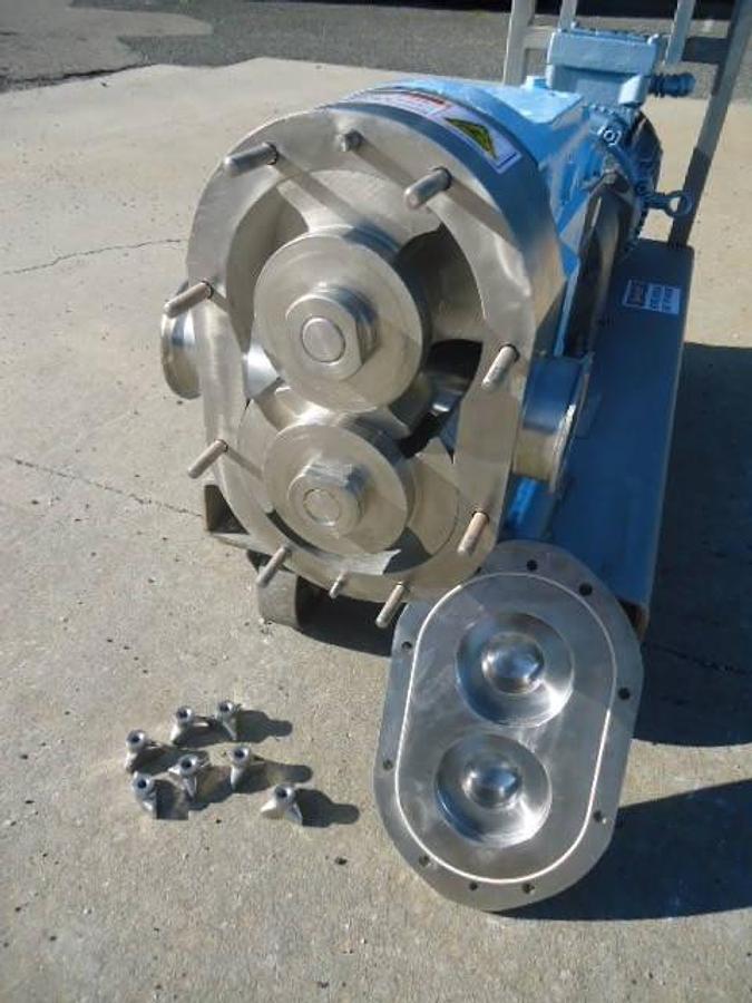 Used Waukesha 130 Stainless Steel Positive Displacement Pump, Portable