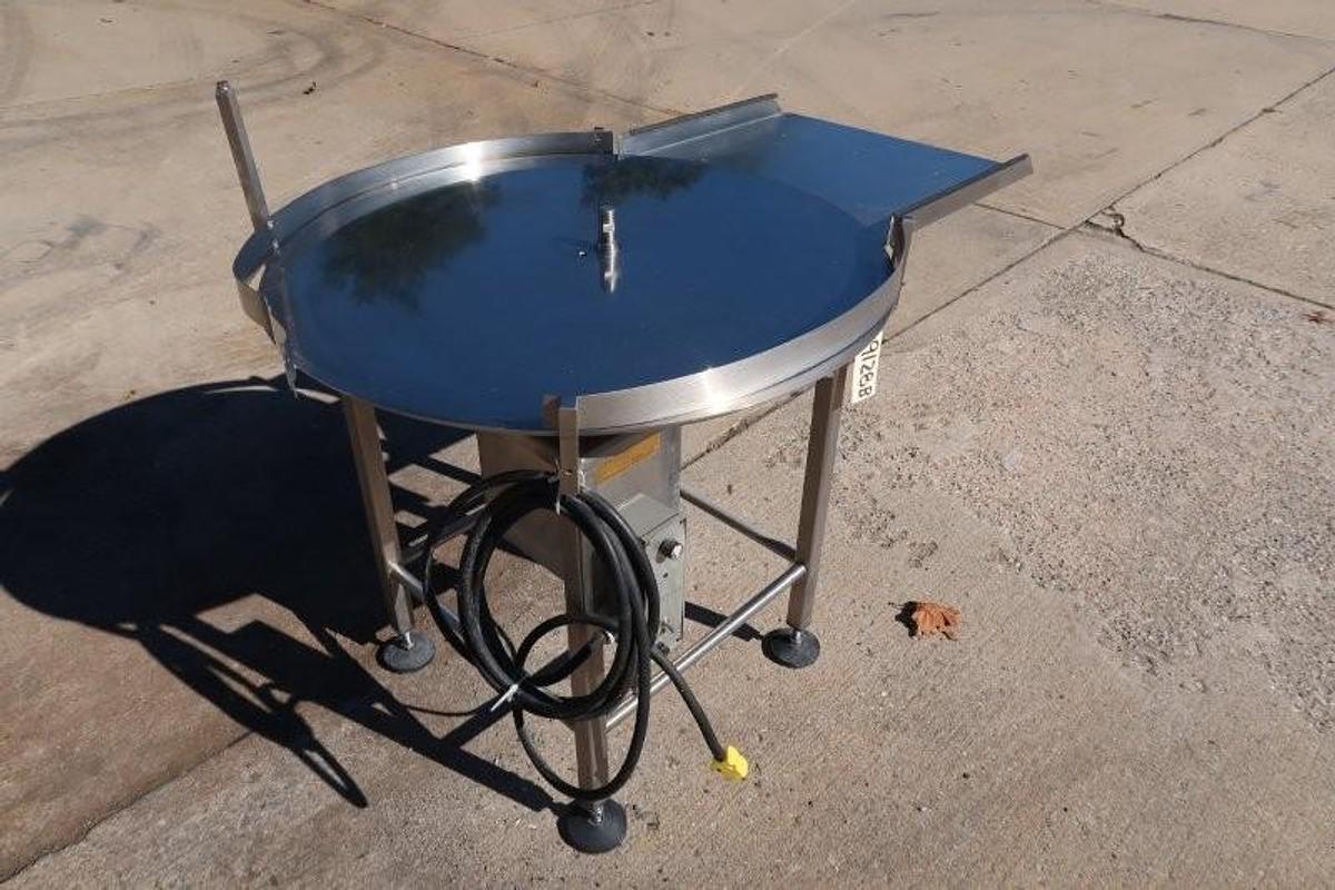 Used Filamatic 36 In. Rotary Unscrambling/Accumulating Table