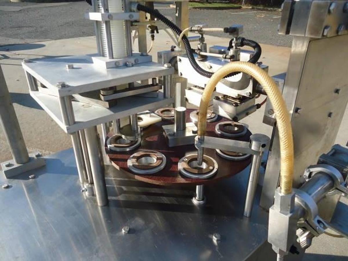 Used Autoprod Ro-A1 Rotary Filler/Sealer, 50 Cups Per Minute