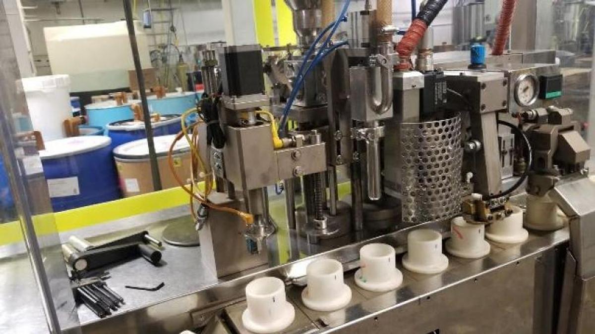 Used Nima/Cavalla Hot Air Plastic Tube Filling and Sealing Machine, 100 Per Minute