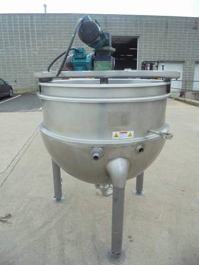 Used 150 Gallon Hamilton Stainless Steel Double Motion Kettle, 40 PSI Jacket