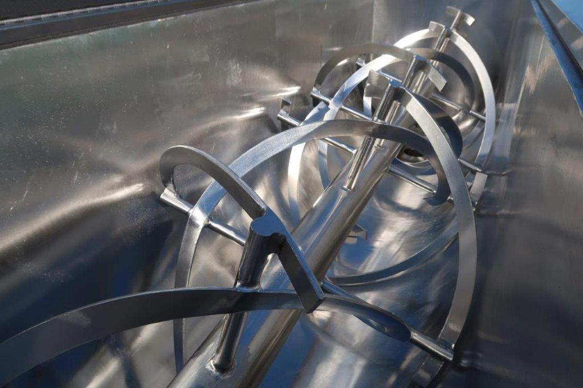 Used 20 Cu. Ft. Paul O. Abbe Stainless Steel Double Ribbon Blender, 5HP motor