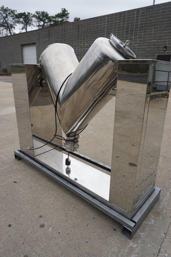 Used 3 Cu.Ft. LFA Stainless Steel Twin Shell “V” Powder Blender