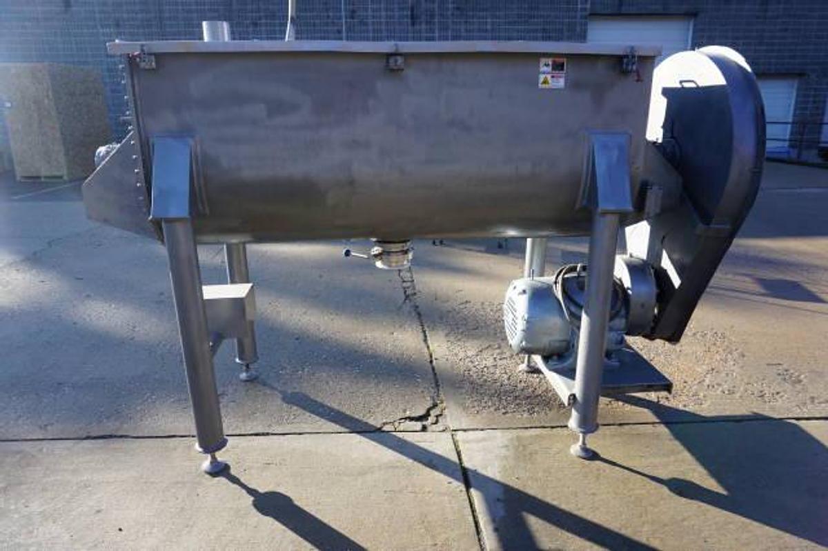 Used 36 Cu. Ft. Double Ribbon Blender, 10 HP Gearmotor