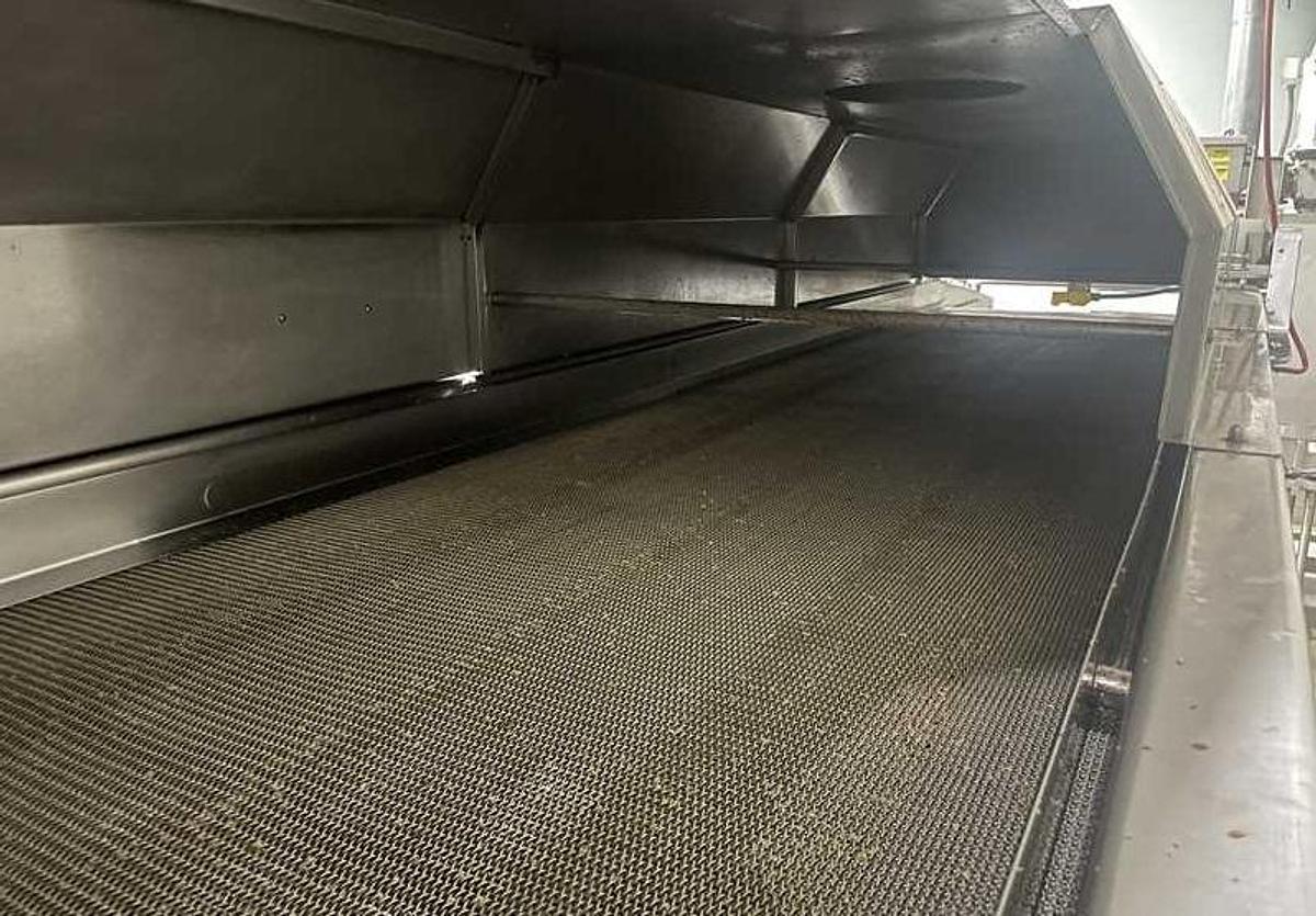 Used Foodesign Nut Frying Line, with Tunnel and Coater