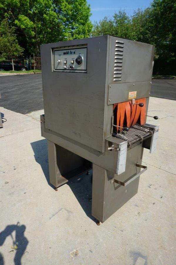 Used Weldotron 7030 Conveyorized Shrink Tunnel, 16 In. Wide X 9 In. High Opening