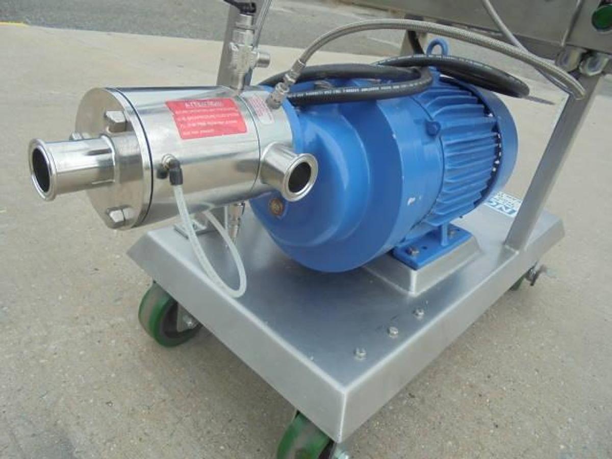 Used IKA DR3-6/A Stainless Steel Inline High Shear Disperser, 7.5 HP, Portable