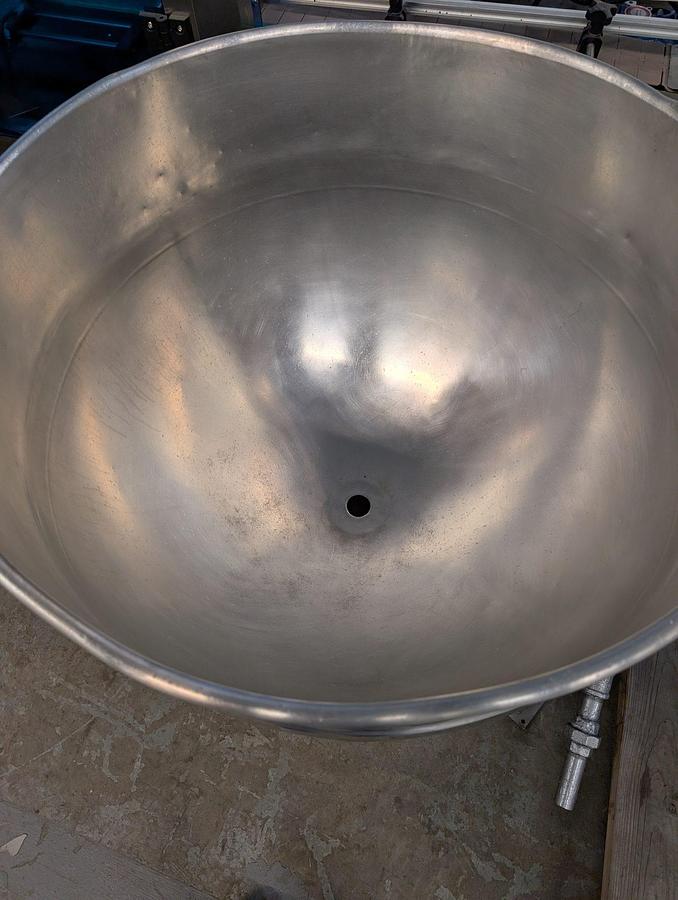 Used 60 Gallon Lee SS Hemispherical Kettle, 90 PSI