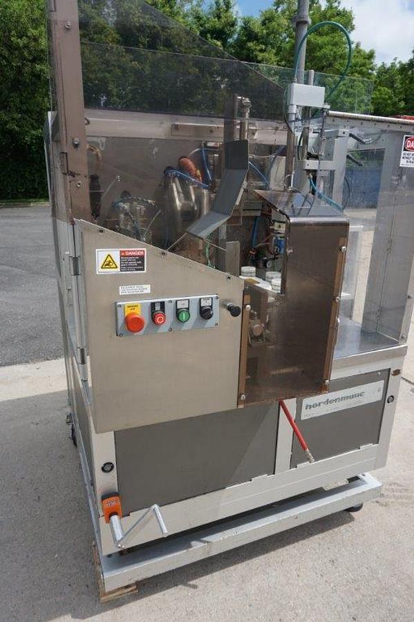 Used Nordenmatic 400 Hot Air Tube Filling and Sealing Machine, 40 Tubes/Minute