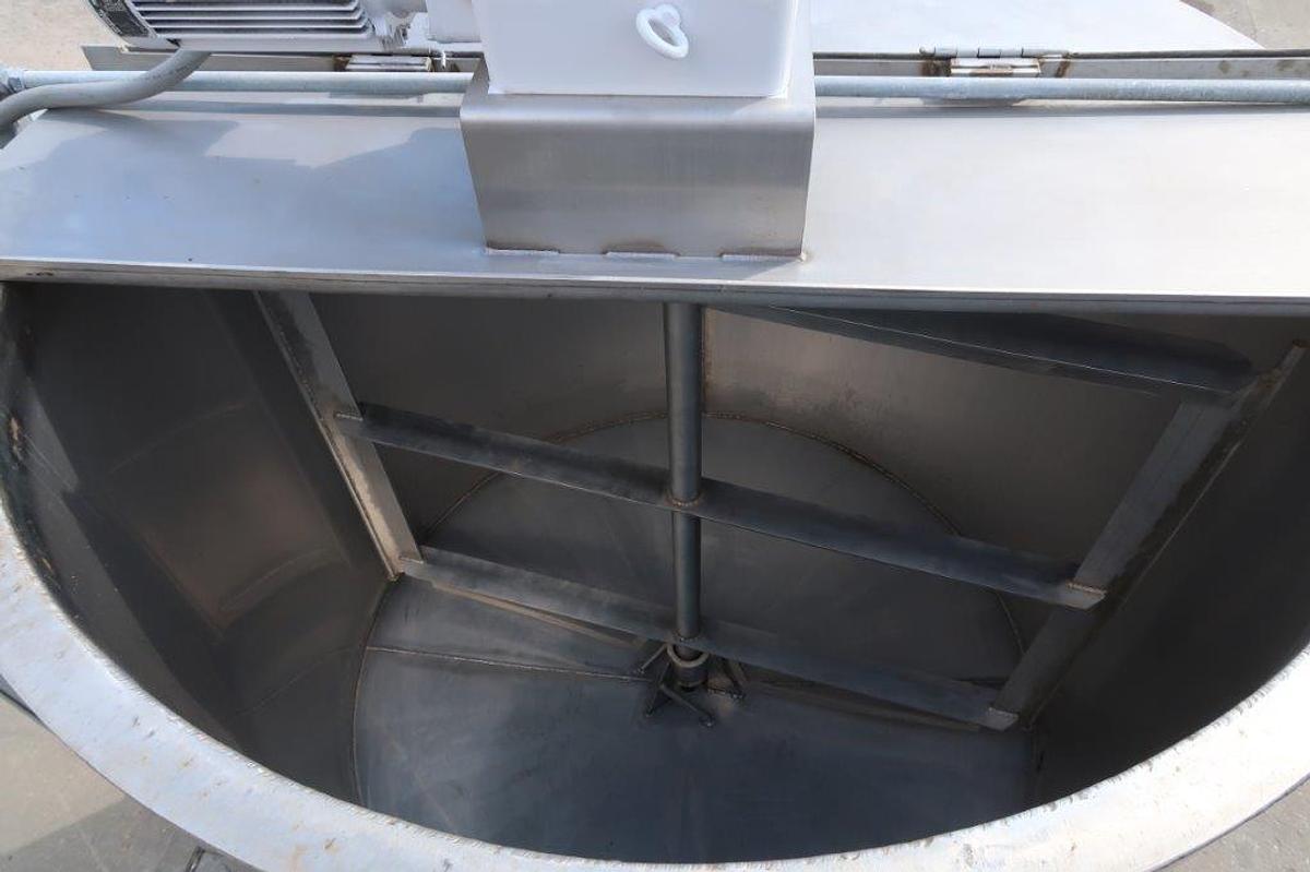 Used 500 Gallon Schebler Stainless Steel Jacketed Agitated Tank/Kettle,  Electric Heat