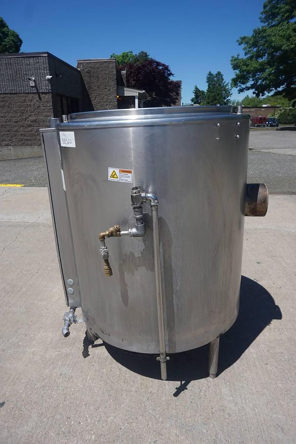 Used 80 Gallon Groen Stainless Gas Fired Jacketed Kettle, Self-Contained