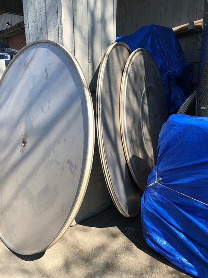 Used 2,000 Gallon Defranceschi SS Jacketed White Wine Fermenting Tanks (3)