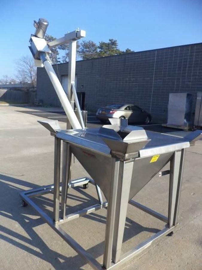 Used Flexicon 4 In. Diameter Stainless Steel Flexible Screw Feeder/Conveyor, Portable