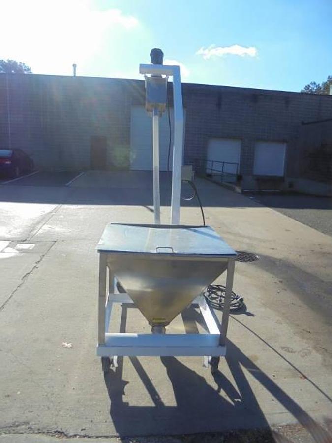 Used Flexicon Inclined Screw Conveyor, Portable