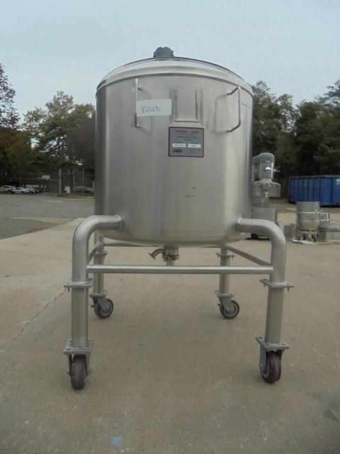 Used 86 Gallon Permasan Stainless Steel Sanitary Portable Tank