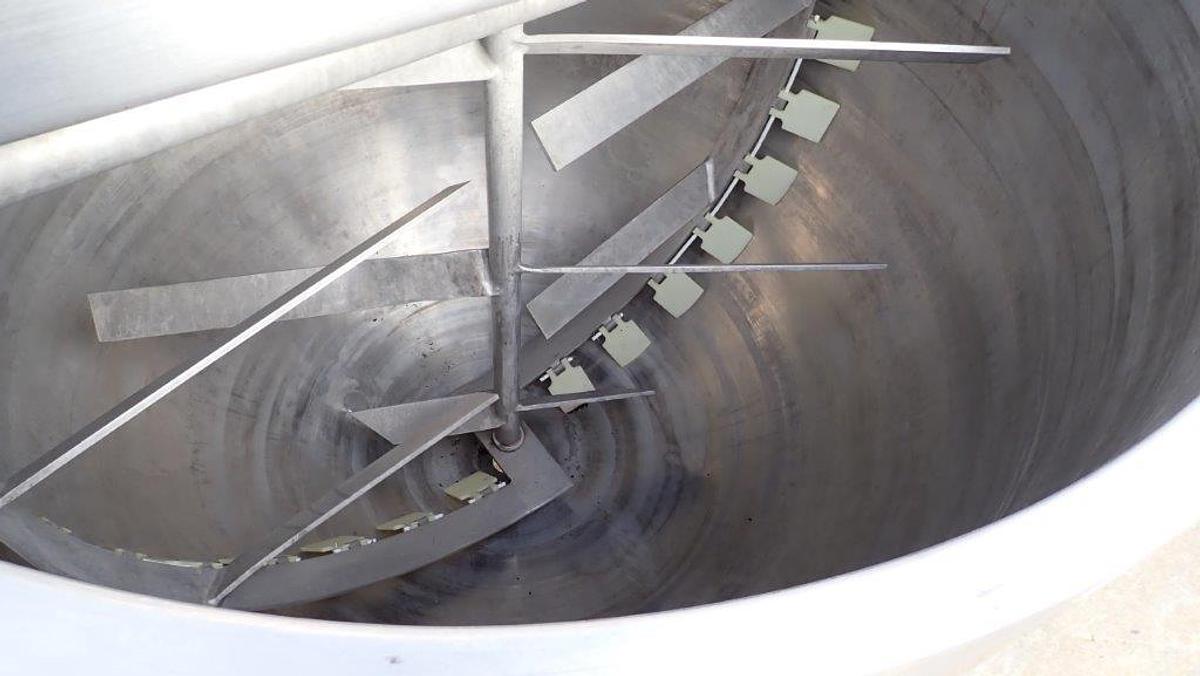 Used 500 Gallon Lee SS Double Motion Kettle, 90 PSI Jacket