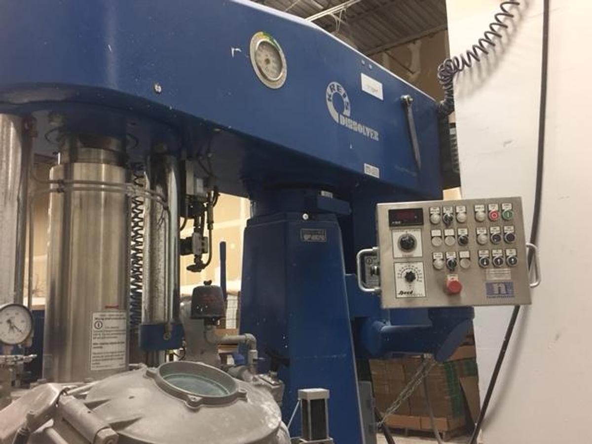 Used Niemann Kreis Vkdv Vacuum Dissolver, With 400 Liter Change Cans