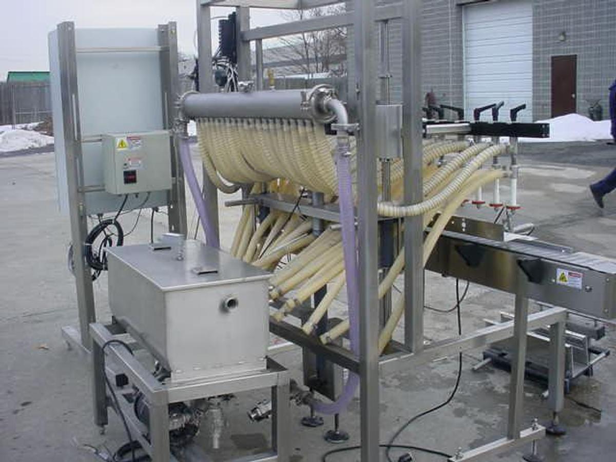 Used E-Pak 20 Head Straight Line Liquid Filler, All Stainless