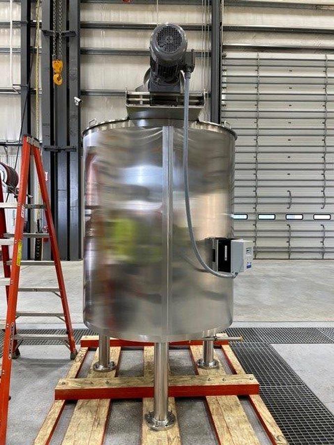 Used 500 Gallon Lee Double Motion Jacketed Tank, 100 PSI