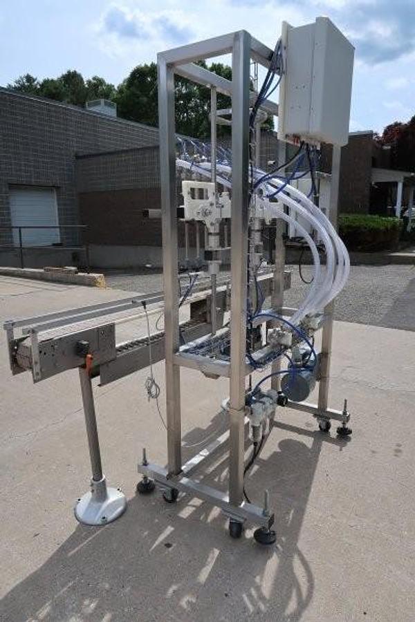 Used Inline Filling Systems SS Pneumatic Inline Gravity Filler