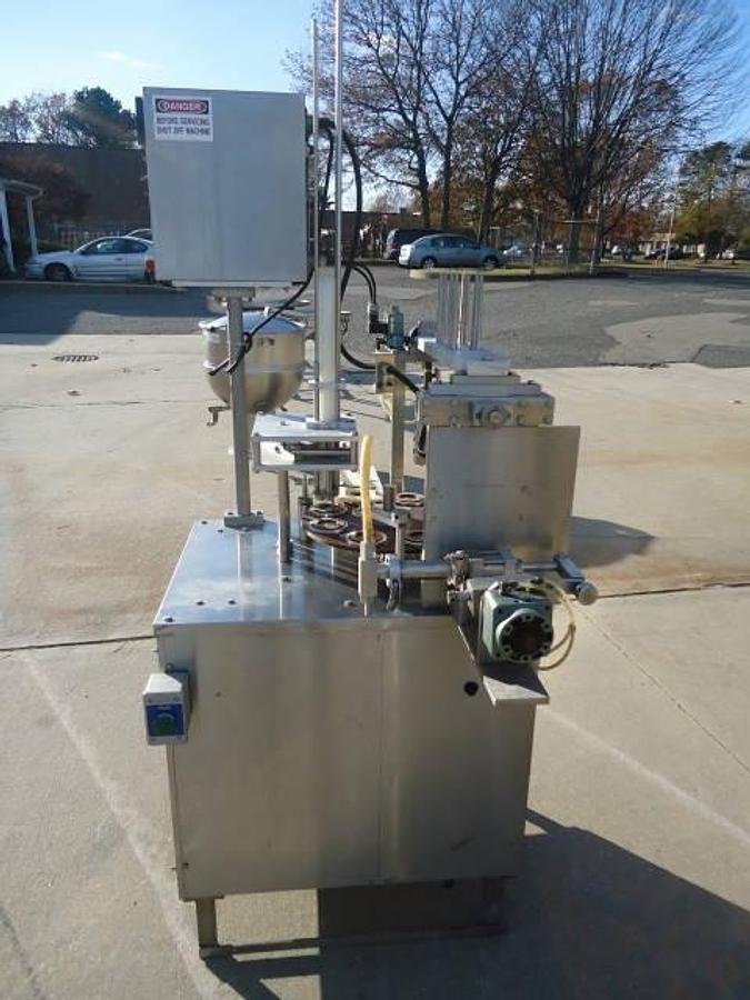 Used Autoprod Ro-A1 Rotary Filler/Sealer, 50 Cups Per Minute