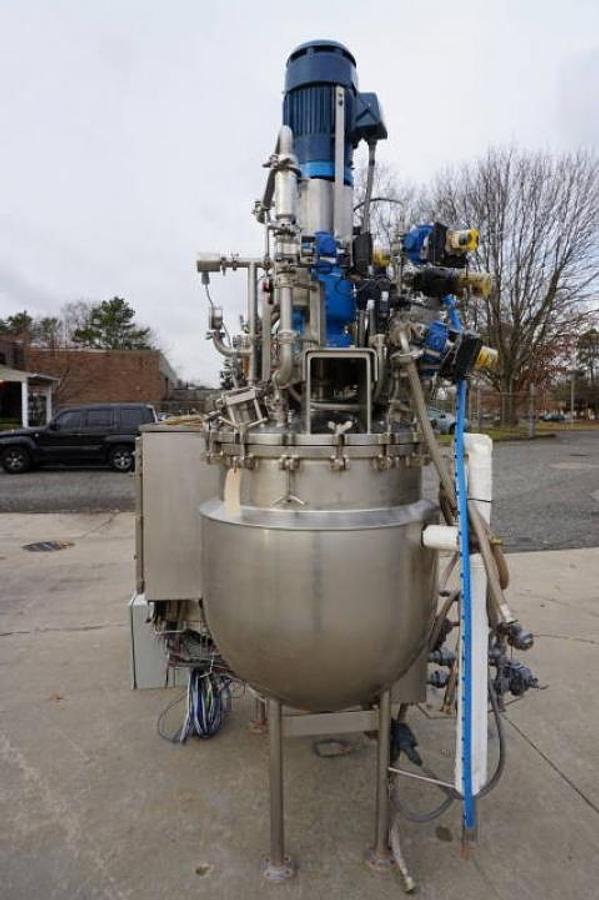 Used 60 Gallon Greerco/Gifford Wood 316SS “Agi-Mixer” Triple Motion Full Vacuum Kettle, 100 PSI Jacket