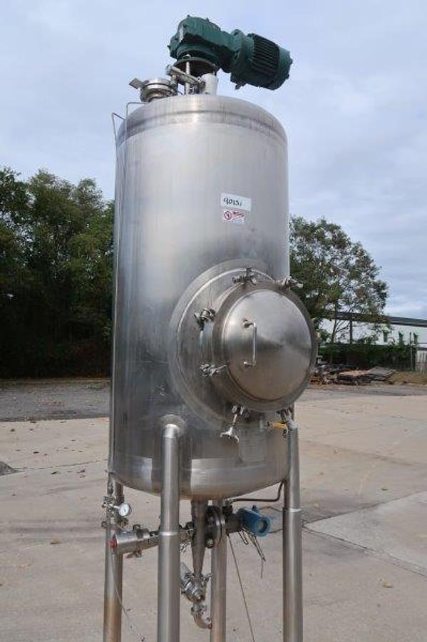 Used Walker 250 Gallon Vacuum Agitated Reactor, 316 SS